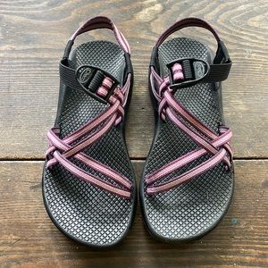 Pink Double strap Chaco sandals